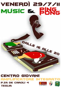 Locandina Music & Ping Pong 